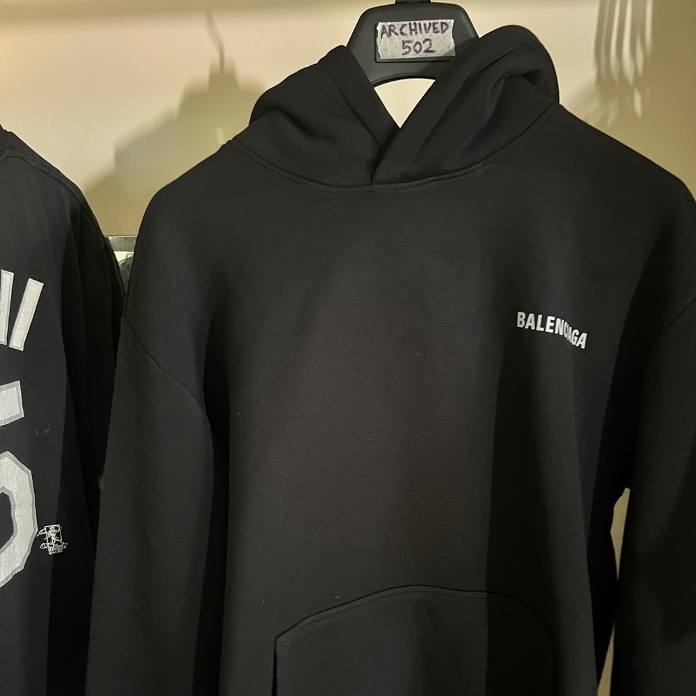 Balenciaga black simple hoodie